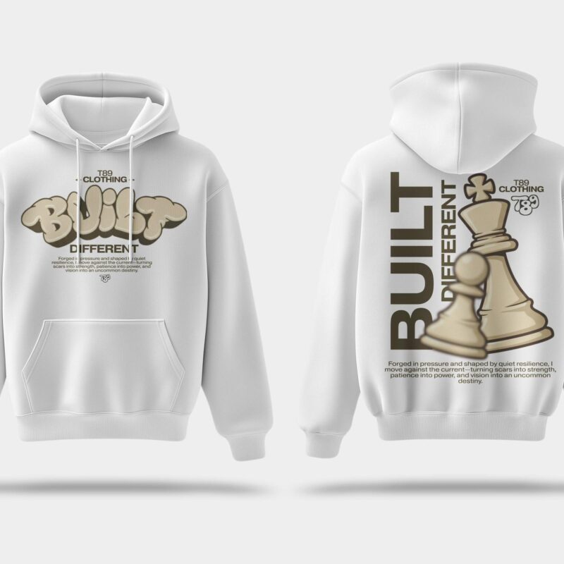 T89 Built Different Statement Hoodie