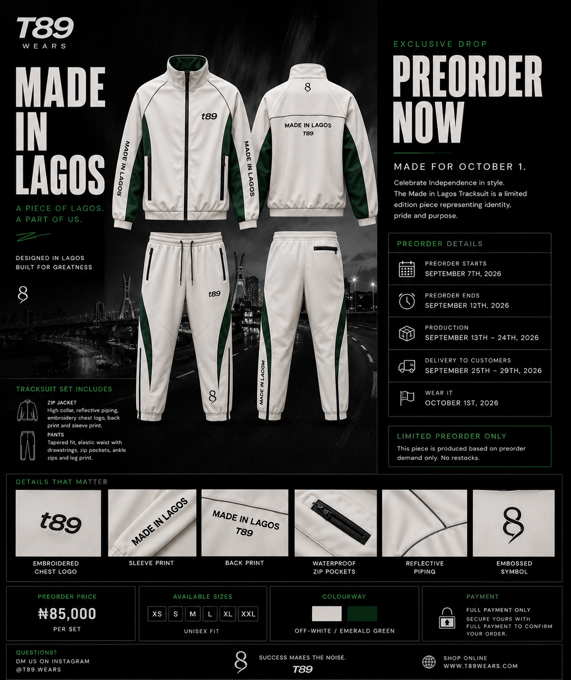 T89 Made In Lagos Tracksuit - Image 2